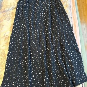 Brandy Melville Floral Black Skirt